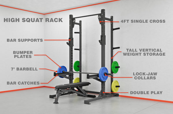 High Squat Rack Ultimate Training Package Torque Fitness