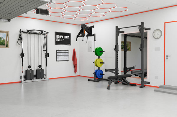 Slim Wall Mounted Rack All on the Wall Package Torque Fitness