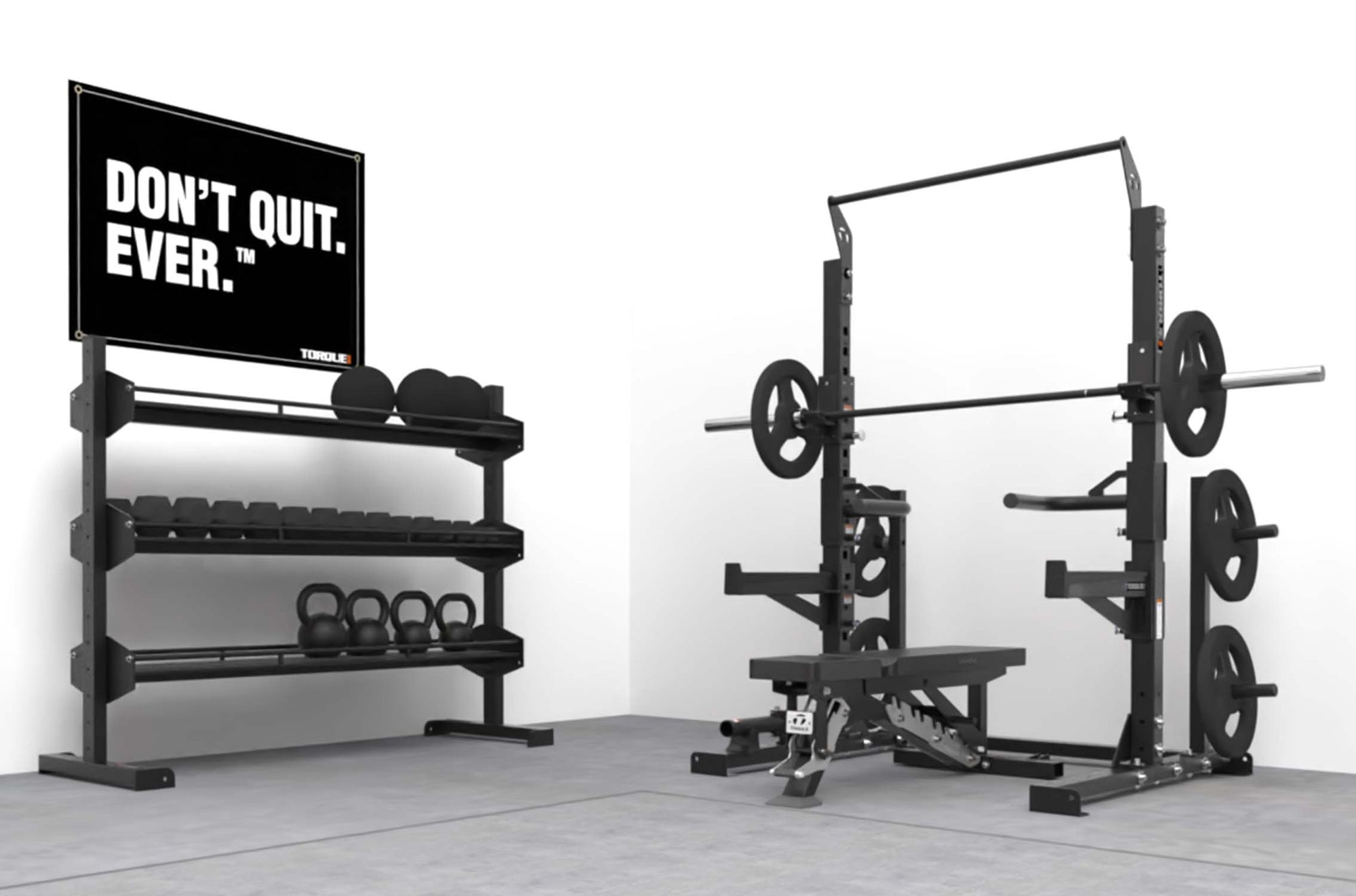 Short Squat Rack - Ultimate Freeweight Package