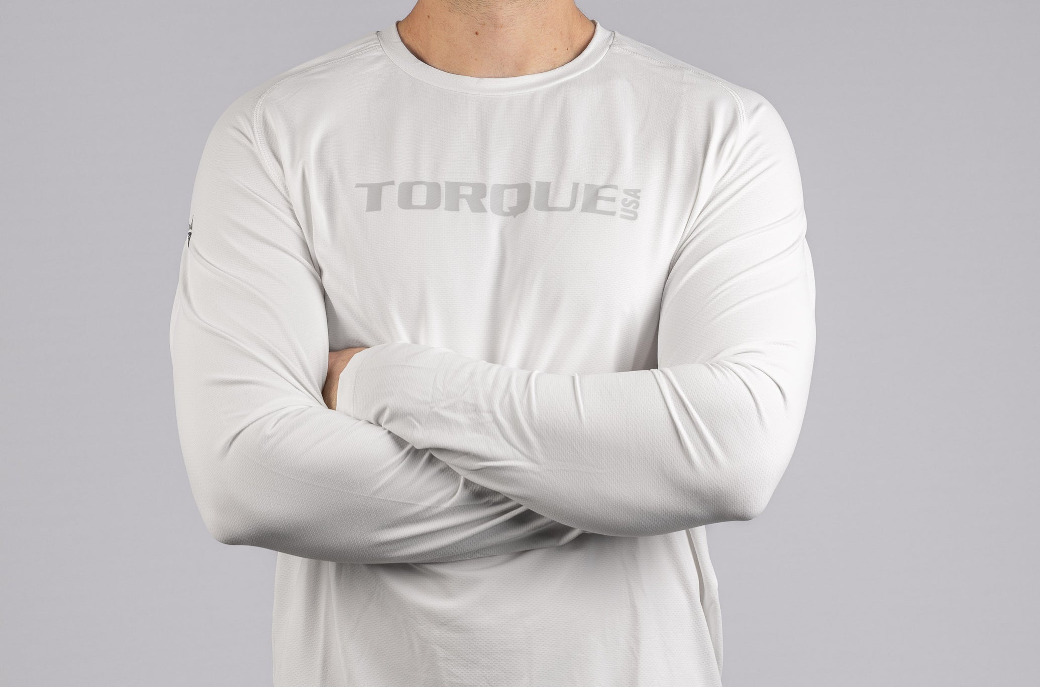 Torque x Royalty - Performance Long Sleeve - White