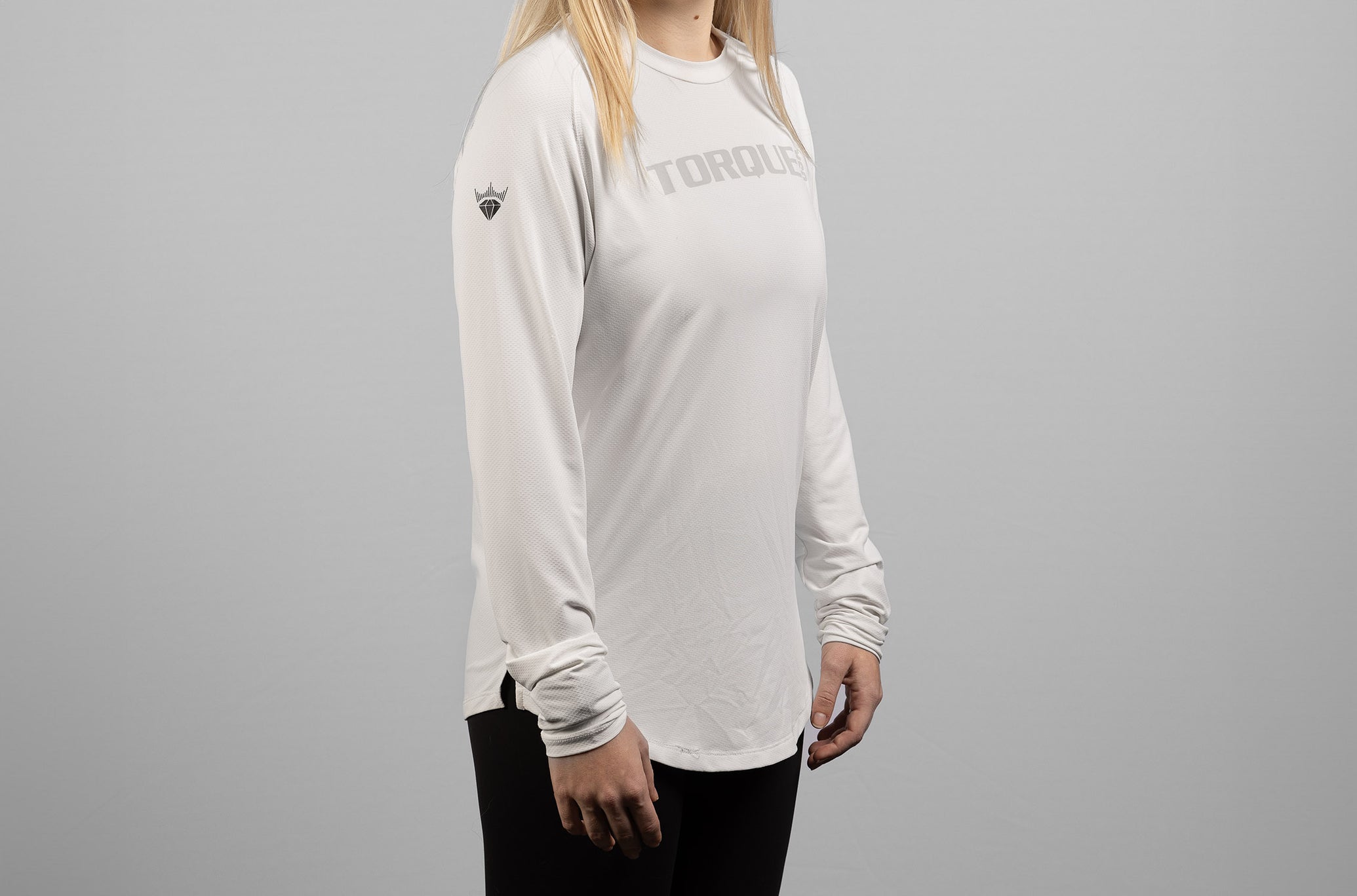 Torque x Royalty - Performance Long Sleeve - White