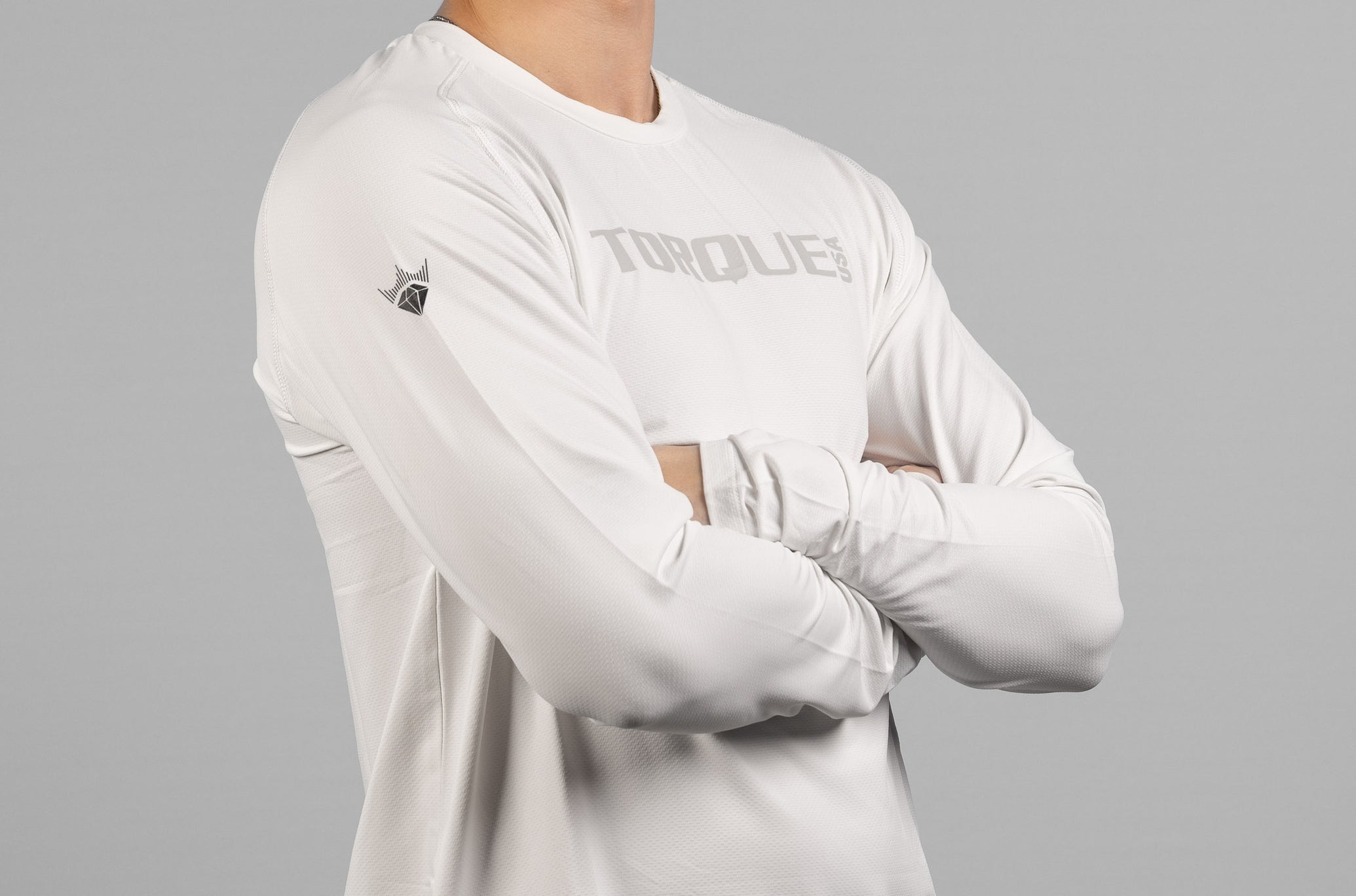 Torque x Royalty - Performance Long Sleeve - White