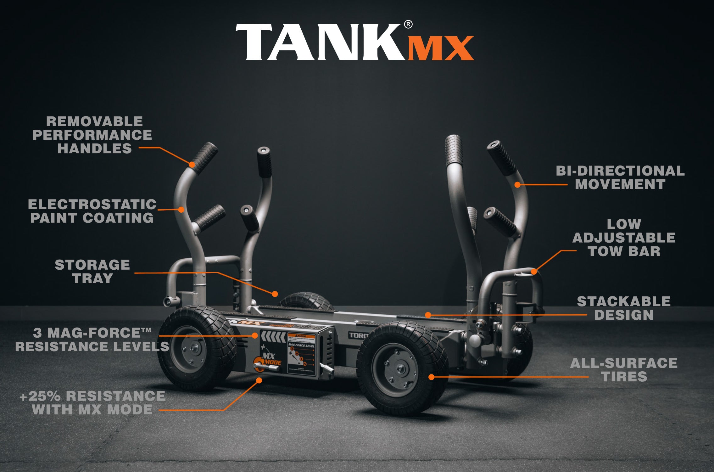 TANK MX Push Sled | Maximum Power Magnetic Resistance Sled