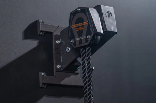 Torque Fitness Relentless Rope Trainer, wall-mounted rope training machine product view.