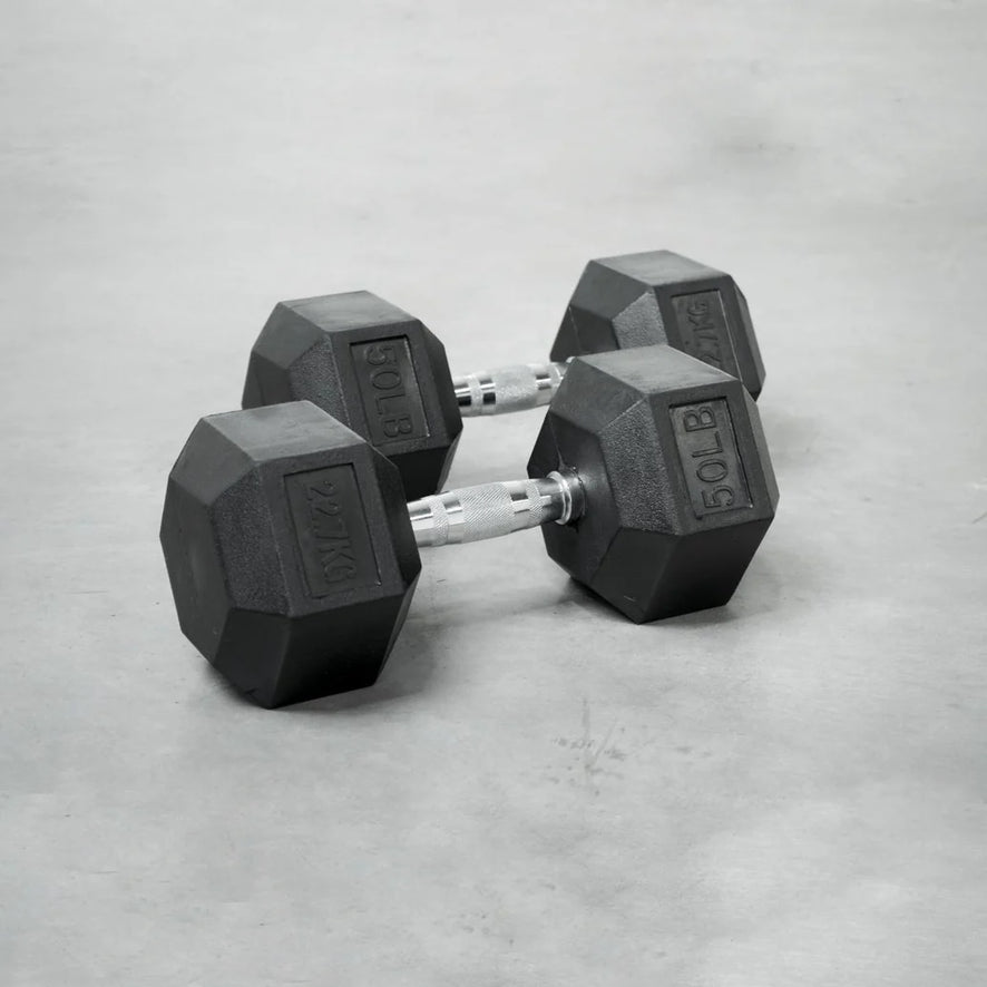 Rubber Hexagon Dumbbell