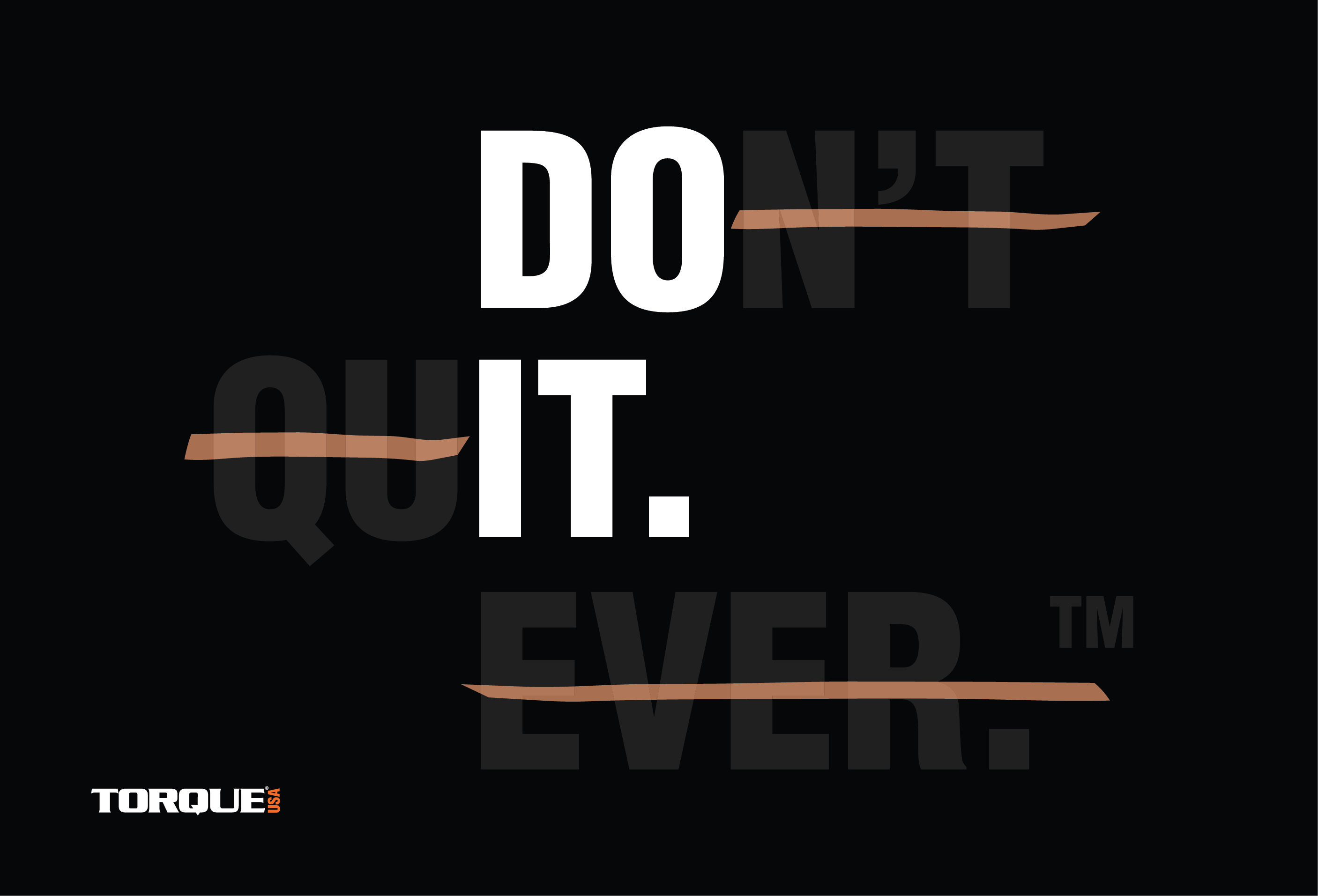 Torque "Don't Quit. Ever." Strikeout Gym Flag
