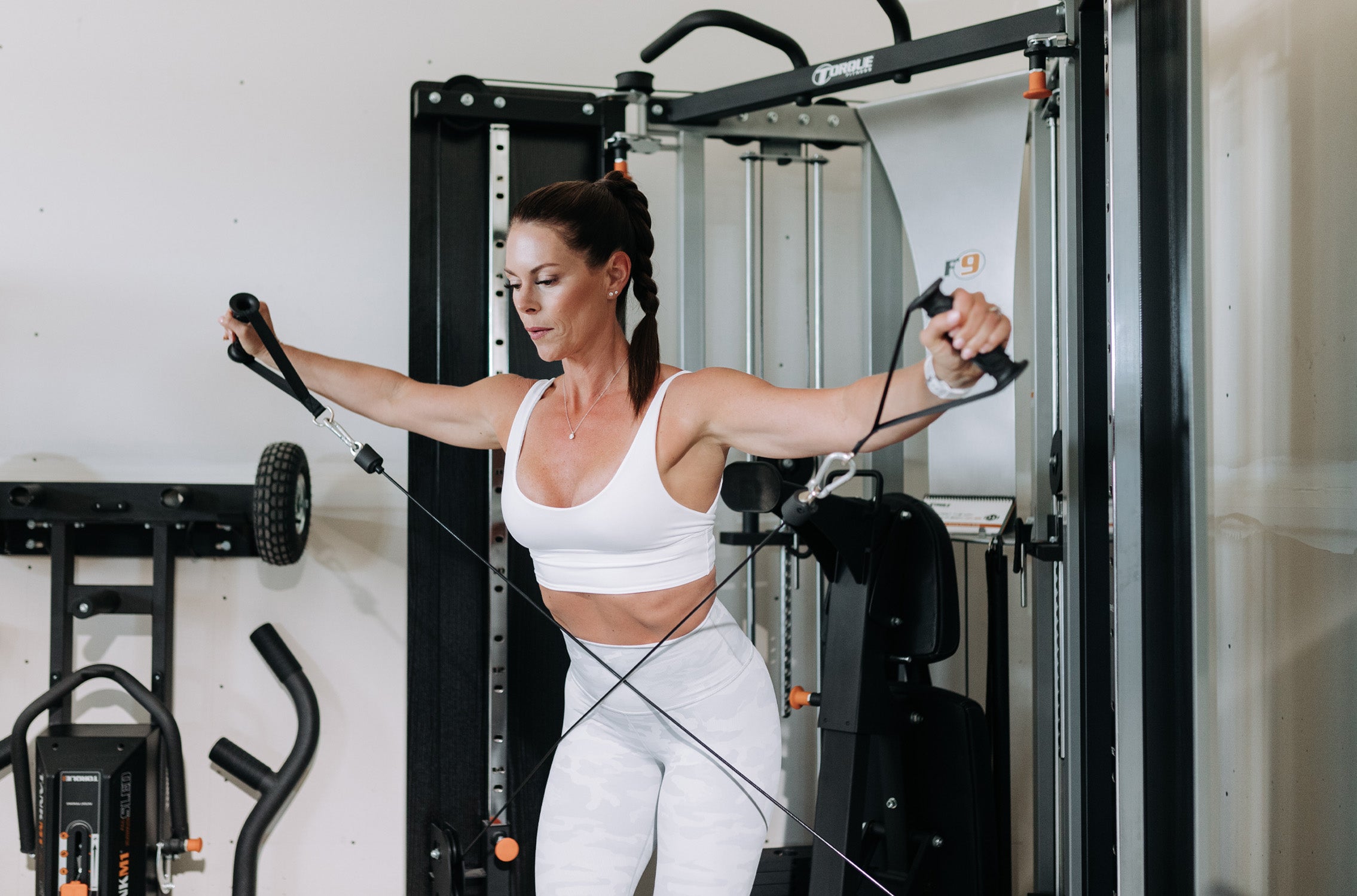 Free-Standing F9 | Space-Saving Fold-Away Cable Trainer for Home
