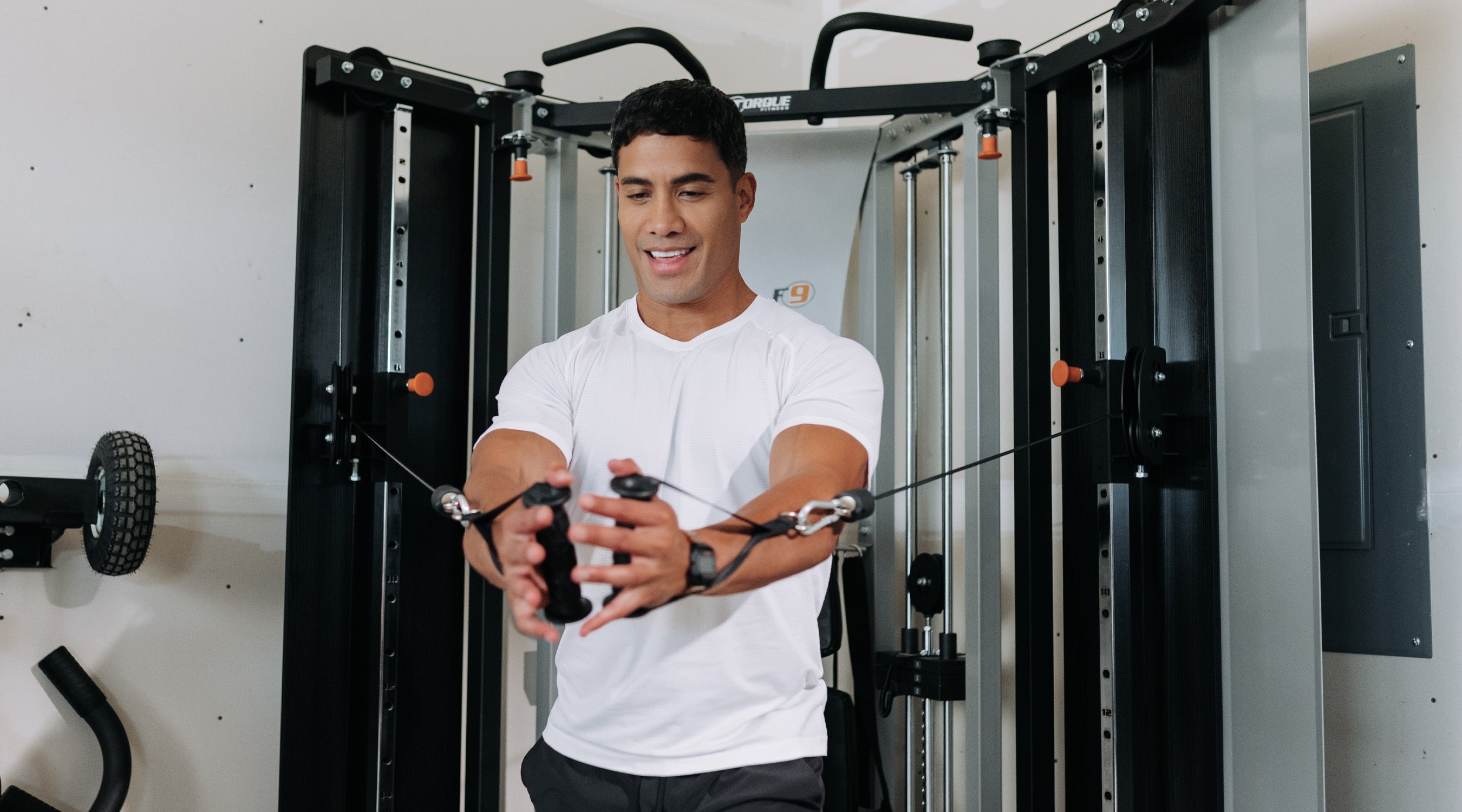 Free-Standing F9 | Space-Saving Fold-Away Cable Trainer for Home