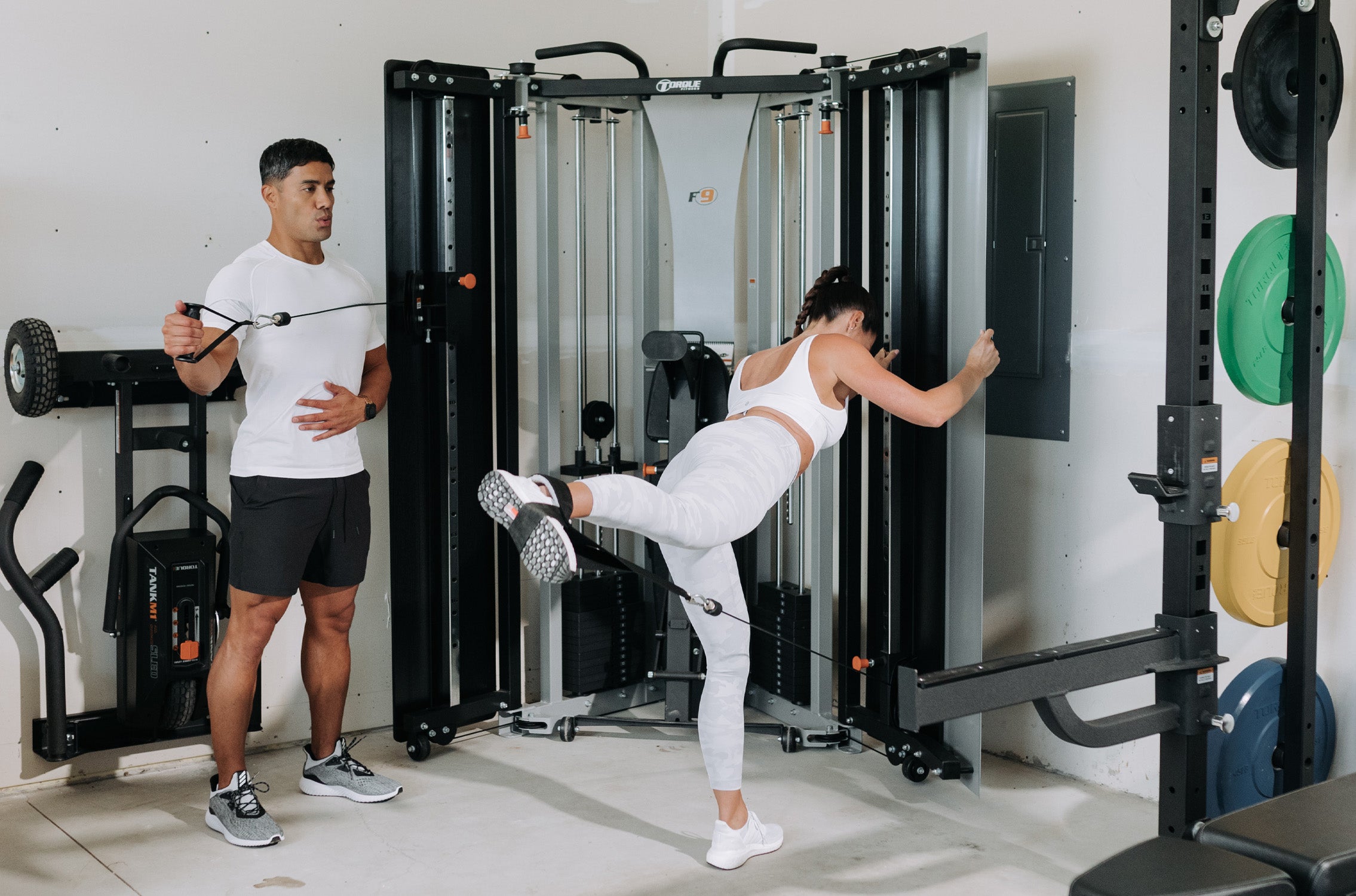 Free-Standing F9 | Space-Saving Fold-Away Cable Trainer for Home