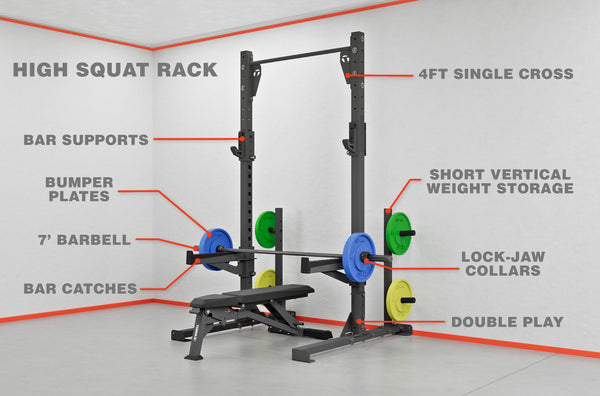 High Squat Rack - Ultimate Training Package - Torque Fitness