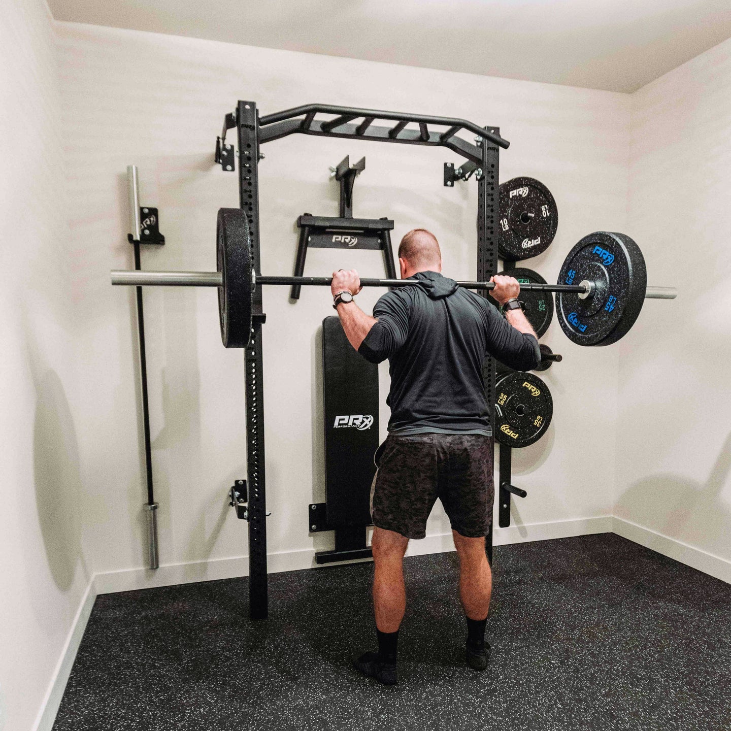 PRx Profile® PRO Squat Rack with Multi-grip Bar (89")