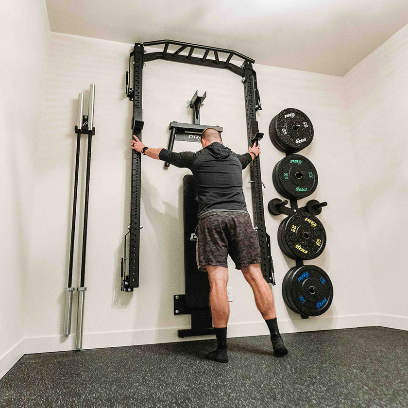 PRx Profile® PRO Squat Rack with Multi-grip Bar (89")