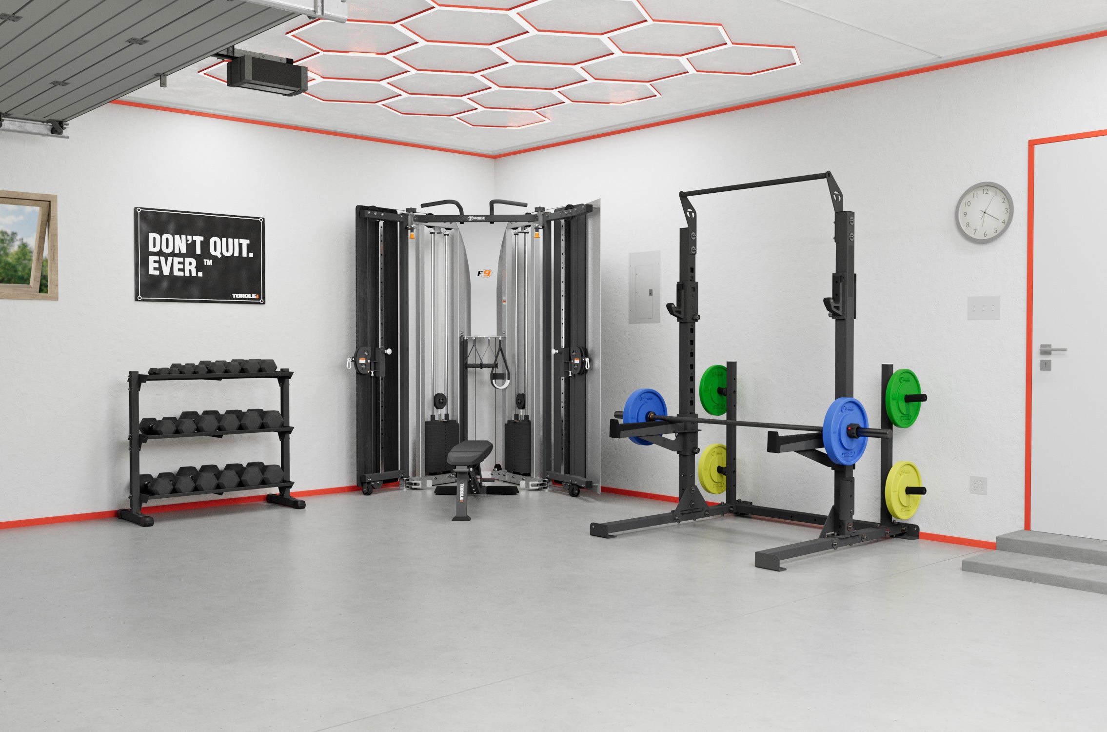 Torque Fitness Short squat rack ultimate training package