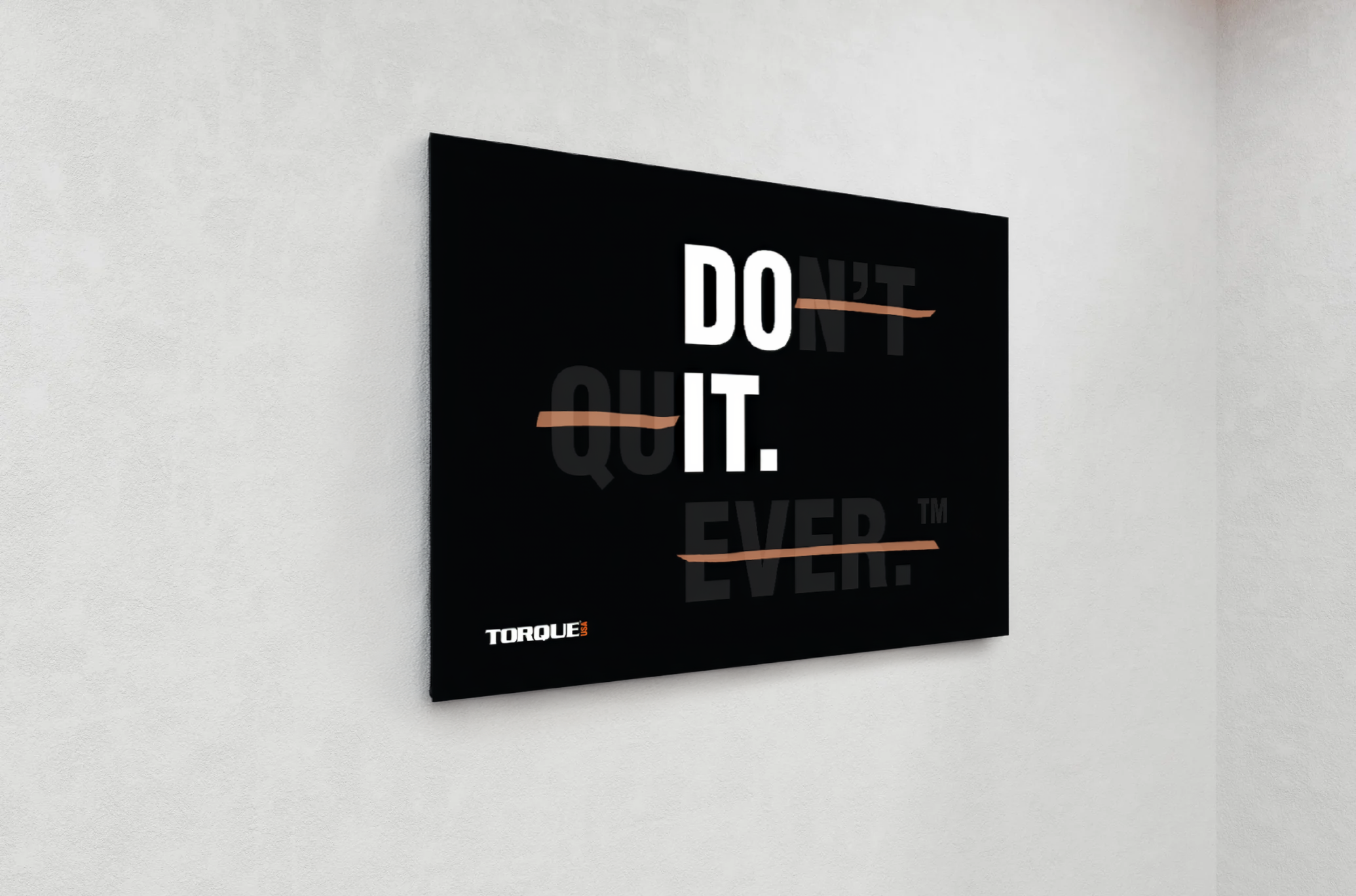 Torque "Don't Quit. Ever." Strikeout Gym Flag