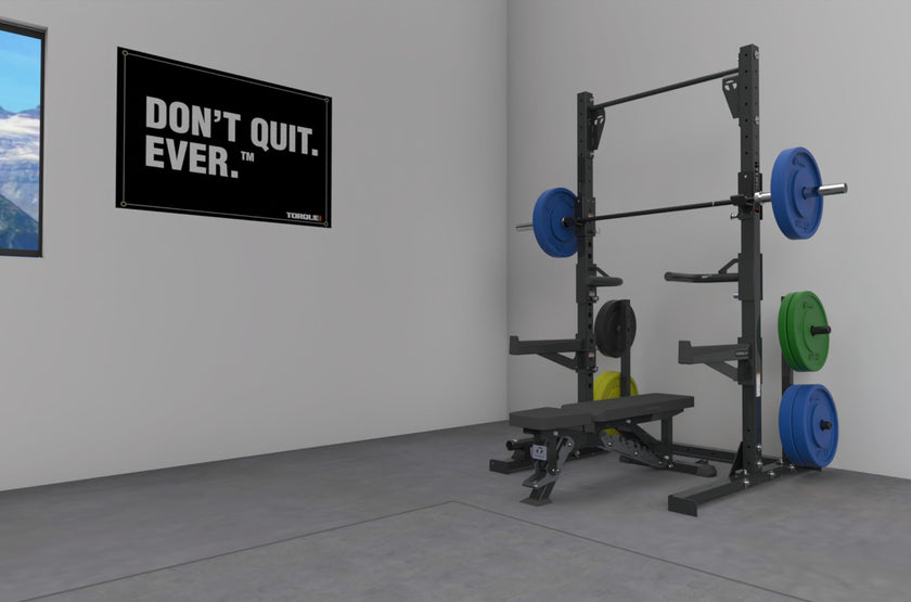 High Squat Rack - Gold Home Gym Package
