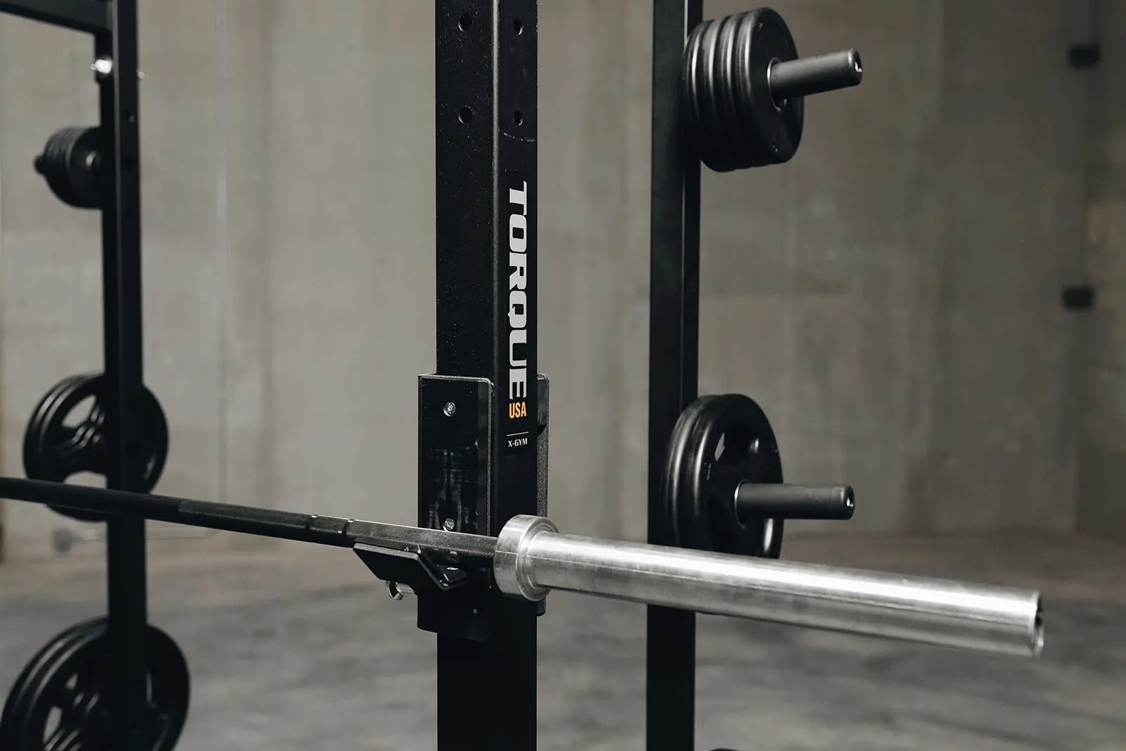 High Squat Rack with grip plates from Torque Fitness