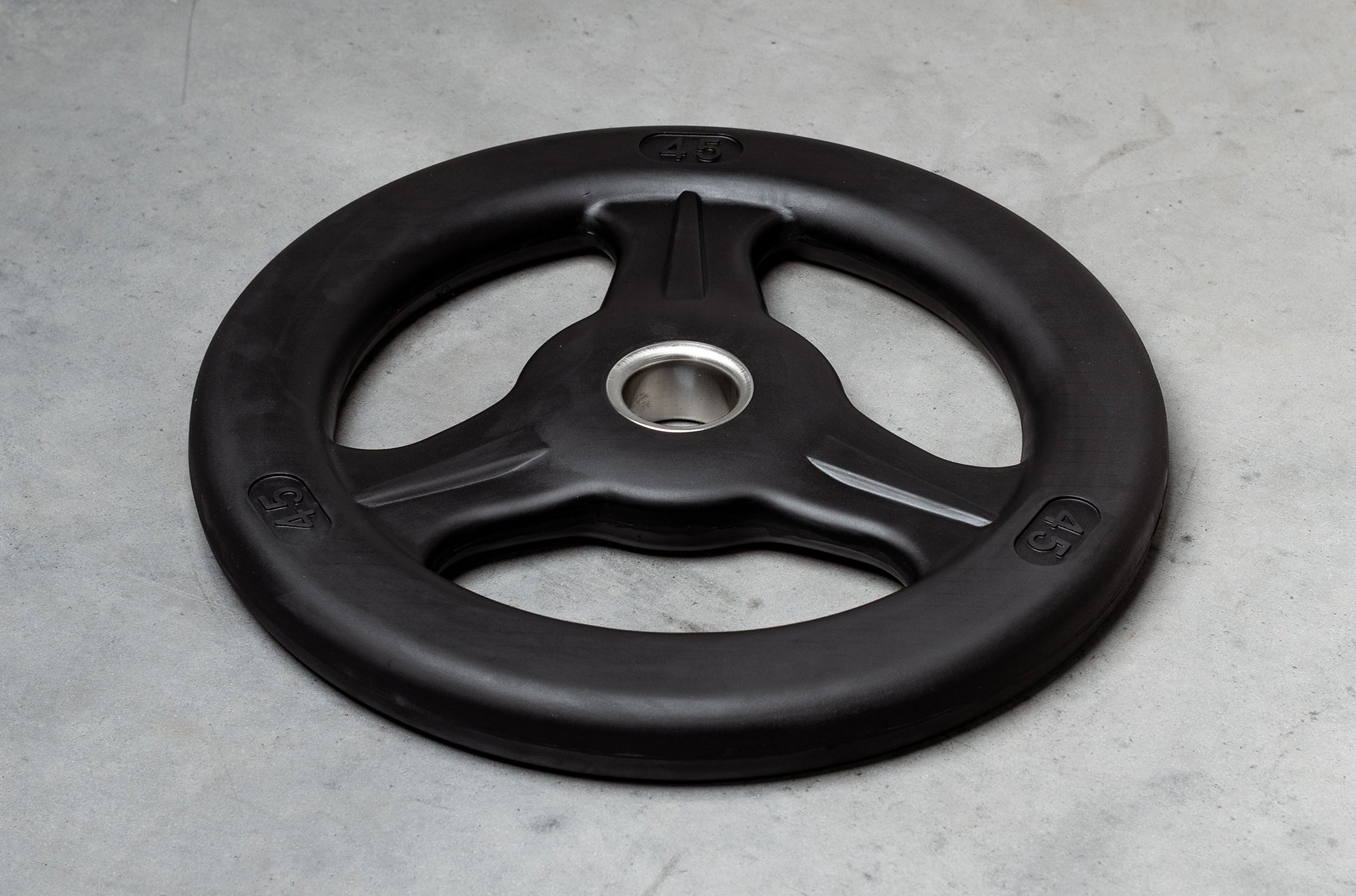 Black 45 lb Grip Plate