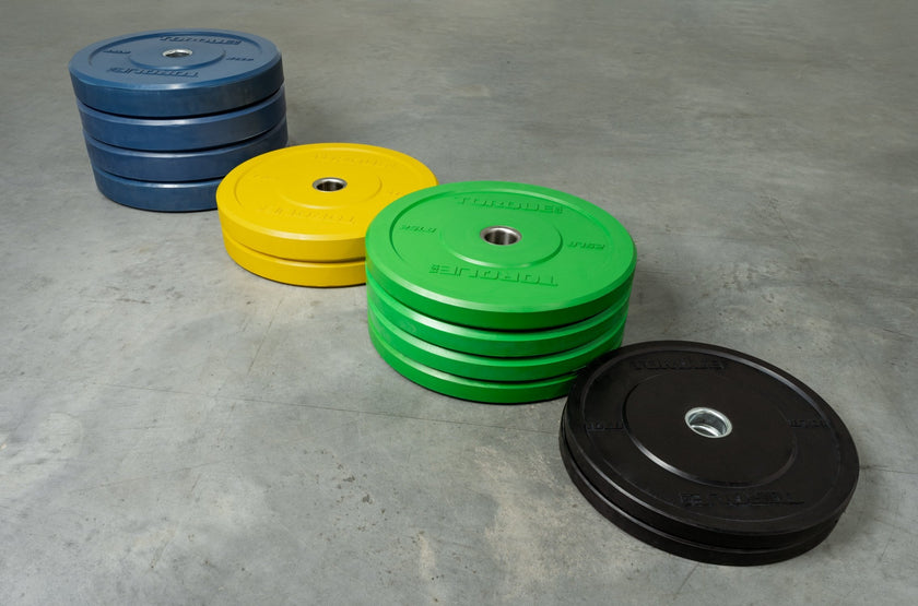 370 lb Colored Bumper Plate Set