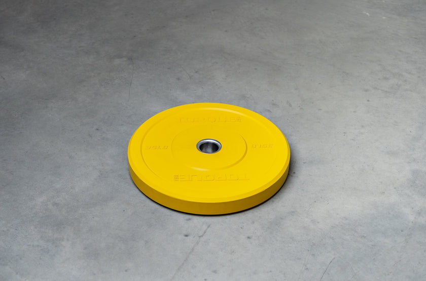 Yellow 35 lb Bumper Plate