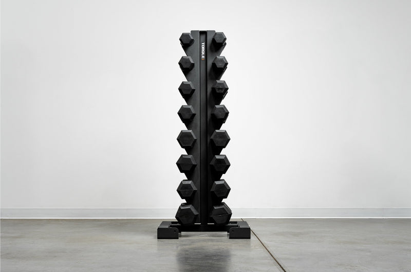 8 Pair Vertical Dumbbell Rack Holding All Dumbbells <black>