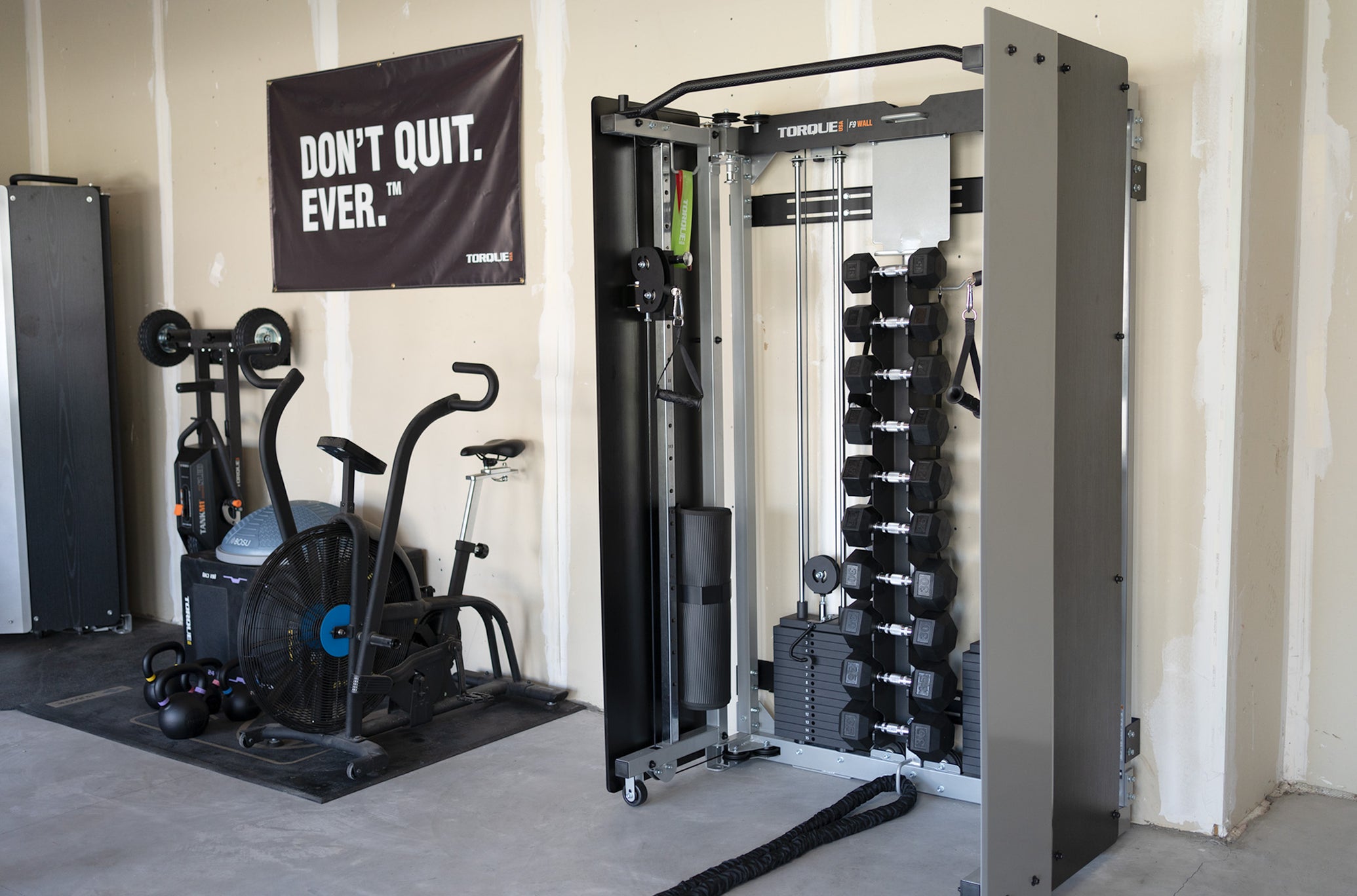 Wall Mounted F9 Fold Away Functional Trainer Torque Fitness