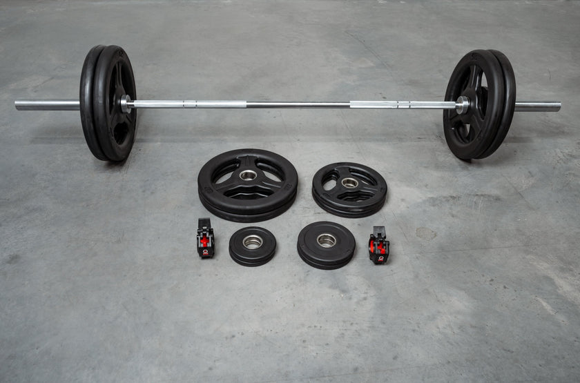 7&#39; Bar and Grip Plate Package and Collars