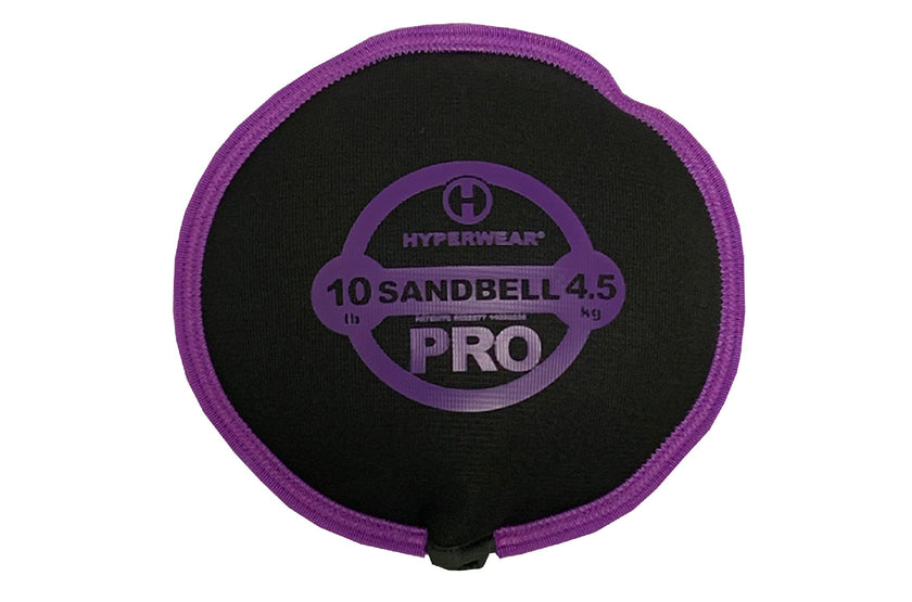 Purple 10 lb Hyperwear Sandbell Pro &lt;black&gt;