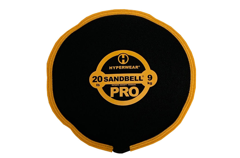 Orange 20 lb Hyperwear Sandbell Pro &lt;black&gt;