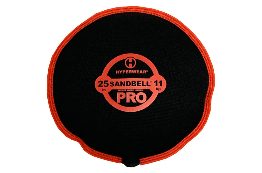 Red 25 lb Hyperwear Sandbell Pro &lt;black&gt;