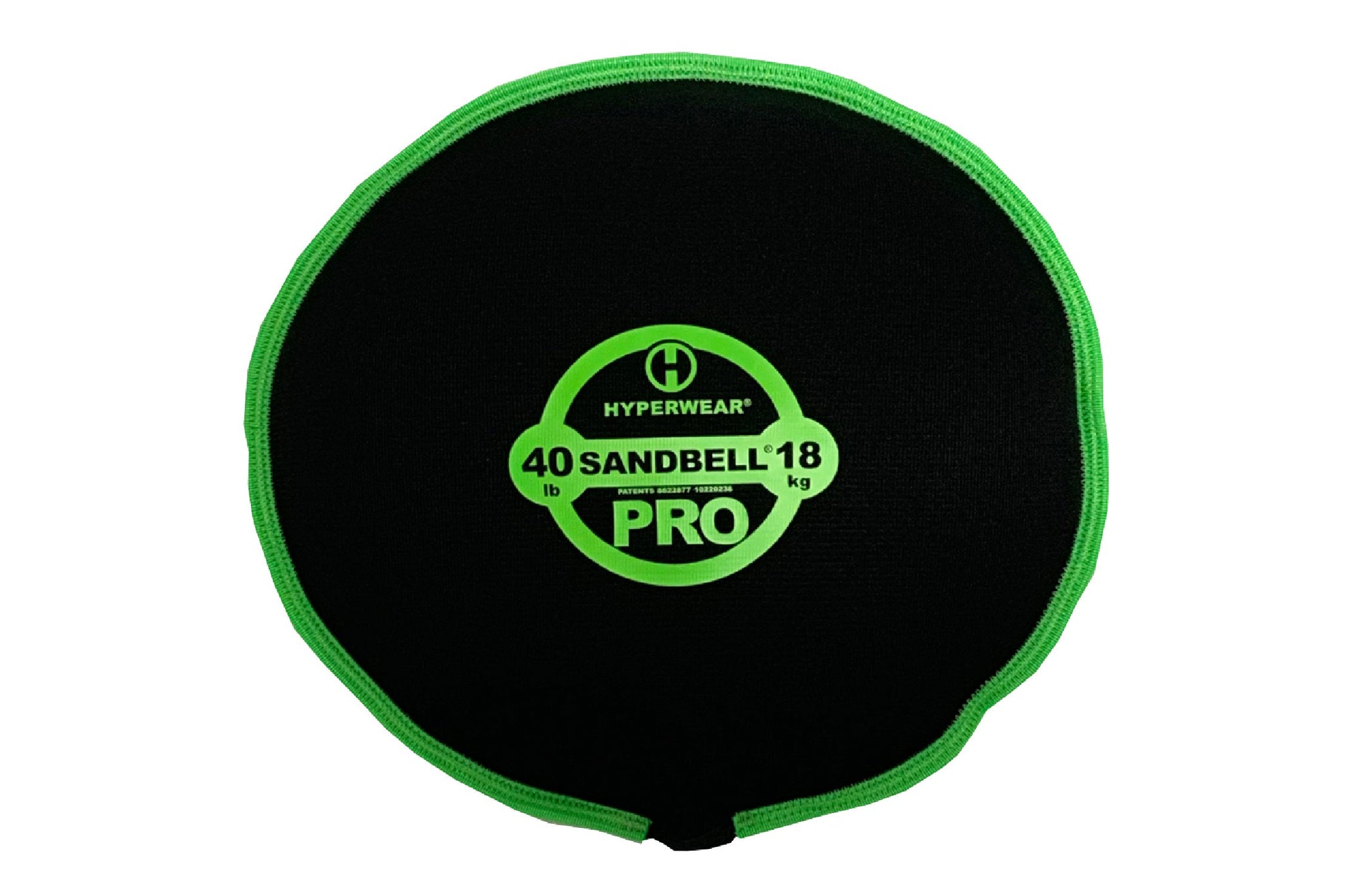 Green 40 lb Hyperwear Sandbell Pro <black>