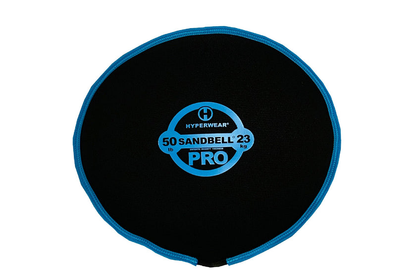 Blue 50 lb Hyperwear Sandbell Pro &lt;black&gt;