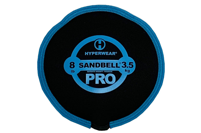 Blue 8 lb Hyperwear Sandbell Pro &lt;black&gt;