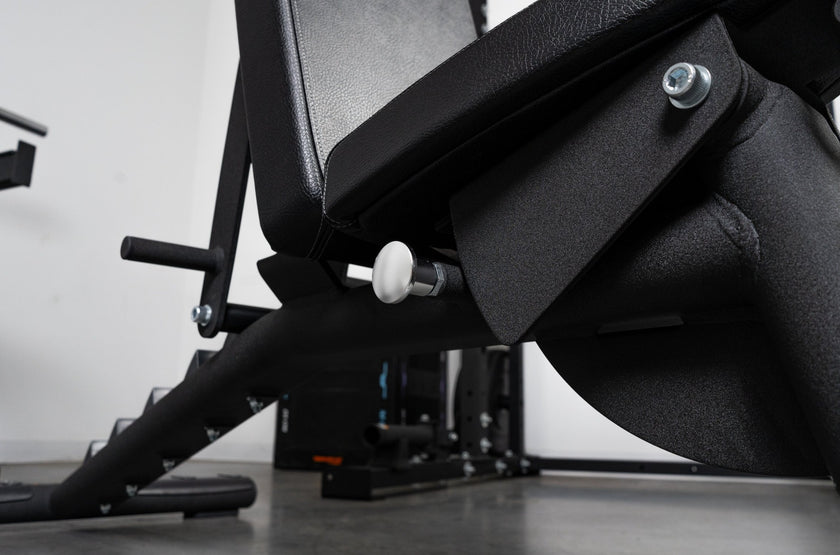 Close Up Of Side Of XFIB Flat-Incline Bench