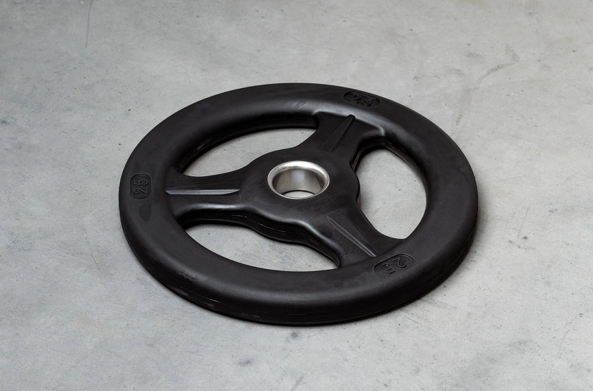 Z4 25 lb Rubber Olympic Grip Plate Black